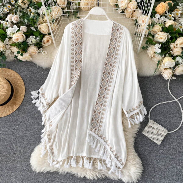 Boho Chic Kimono with Ethnic Detail