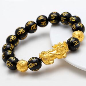 Pi Xiu Obsidian Bracelet - Luck and Protection