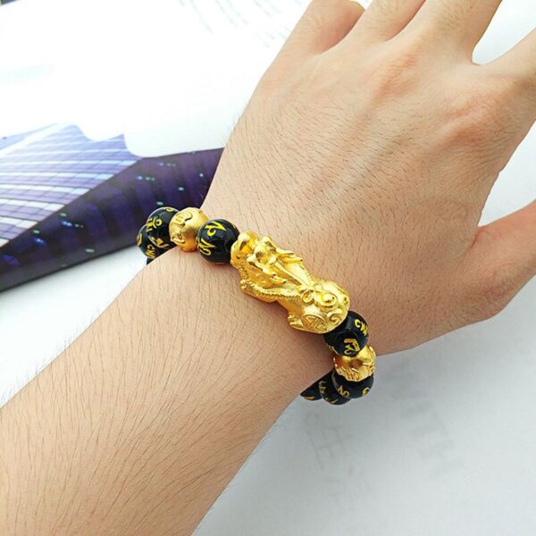 Pi Xiu Obsidian Bracelet - Luck and Protection - Imagem 4