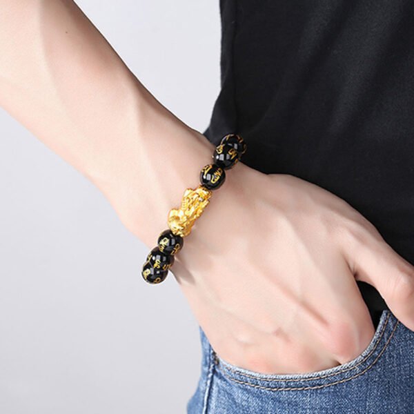 Pi Xiu Obsidian Bracelet - Luck and Protection - Imagem 2