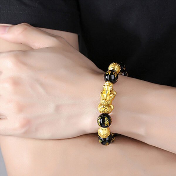 Pi Xiu Obsidian Bracelet - Luck and Protection - Imagem 5