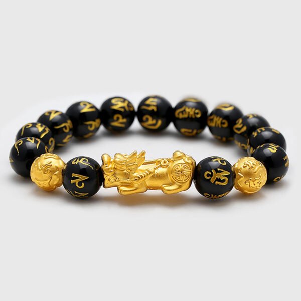 Pi Xiu Obsidian Bracelet - Luck and Protection - Imagem 3