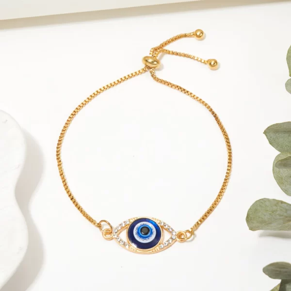 Golden Azure Evyl Eye Bracelet - Imagem 3