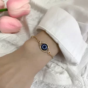 Golden Azure Evyl Eye Bracelet