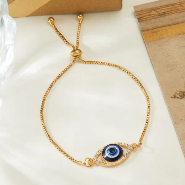 Golden Azure Evyl Eye Bracelet - Imagem 2
